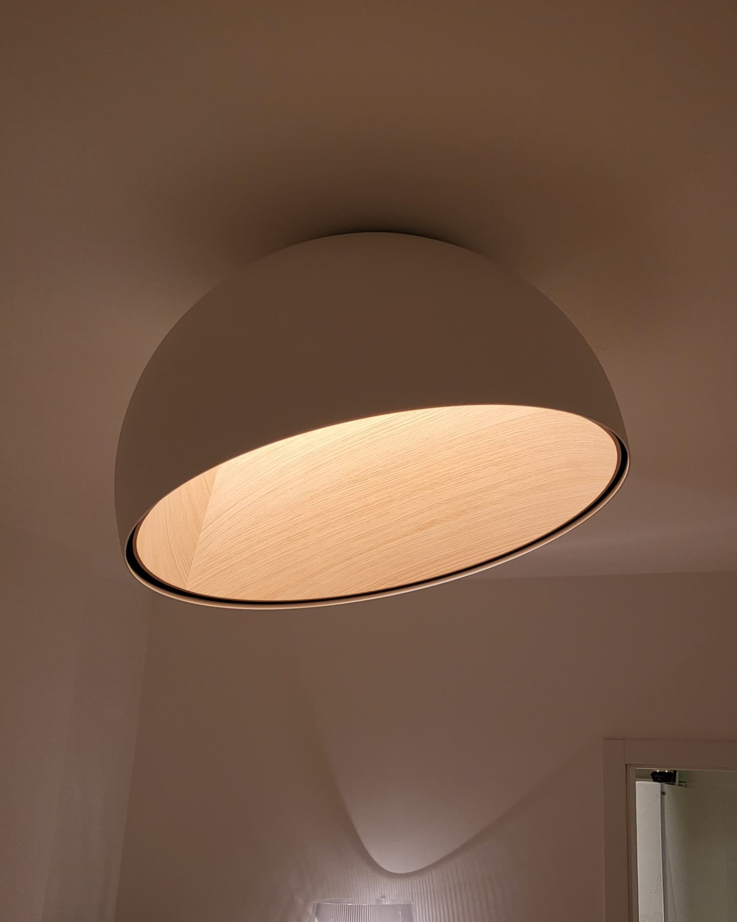 Runa Modern Minimalist Metal Acrylic Ceiling Lamp - Lamp Copper