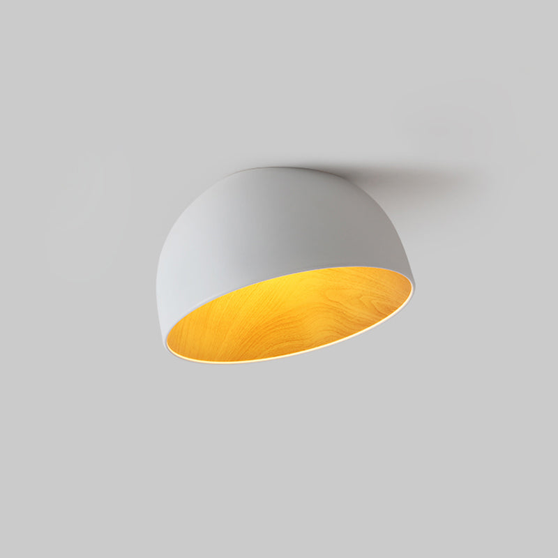 Runa Modern Minimalist Metal Acrylic Ceiling Lamp - Lamp Copper