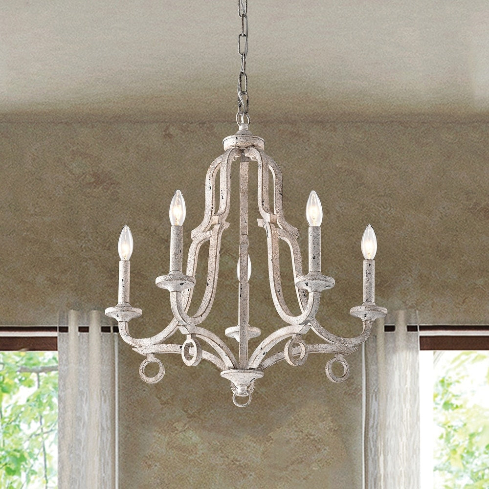 Tinge Vintage Industrial Brass Metal Chandelier - Lamp Copper