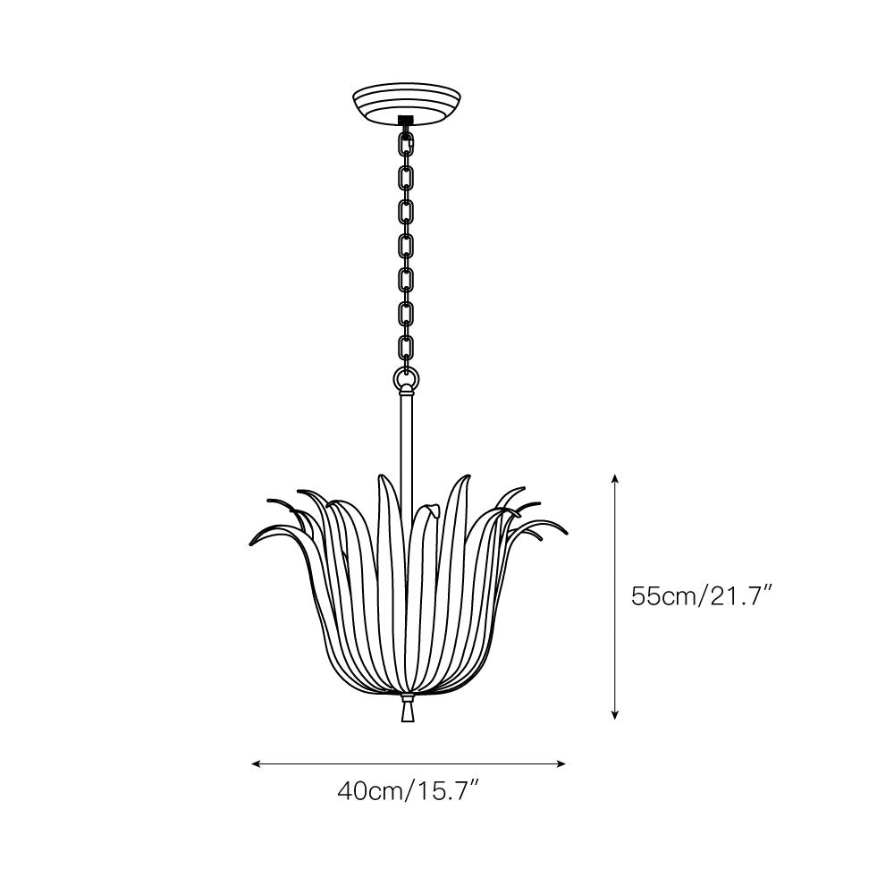 Bliss Individual Creativity Metal Chandelier - Lamp Copper