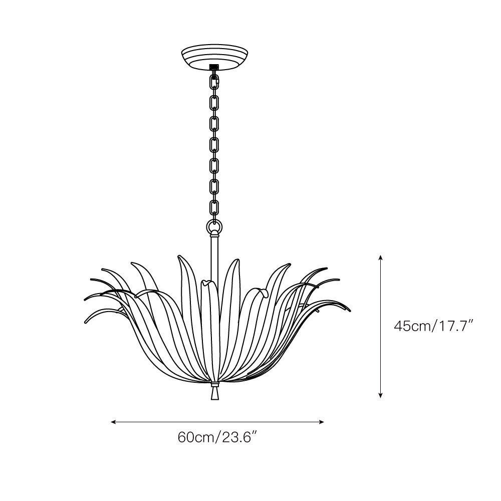Bliss Individual Creativity Metal Chandelier - Lamp Copper