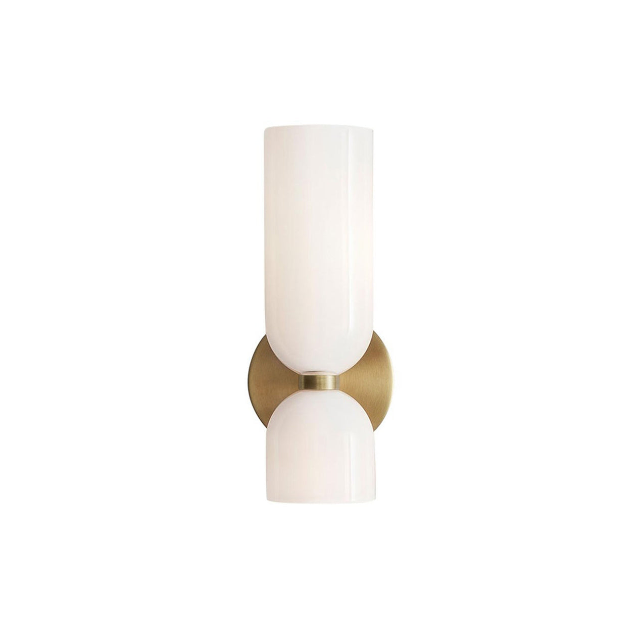 Chime Modern Minimalist Brass Glass Wall Lamp - Lamp Copper