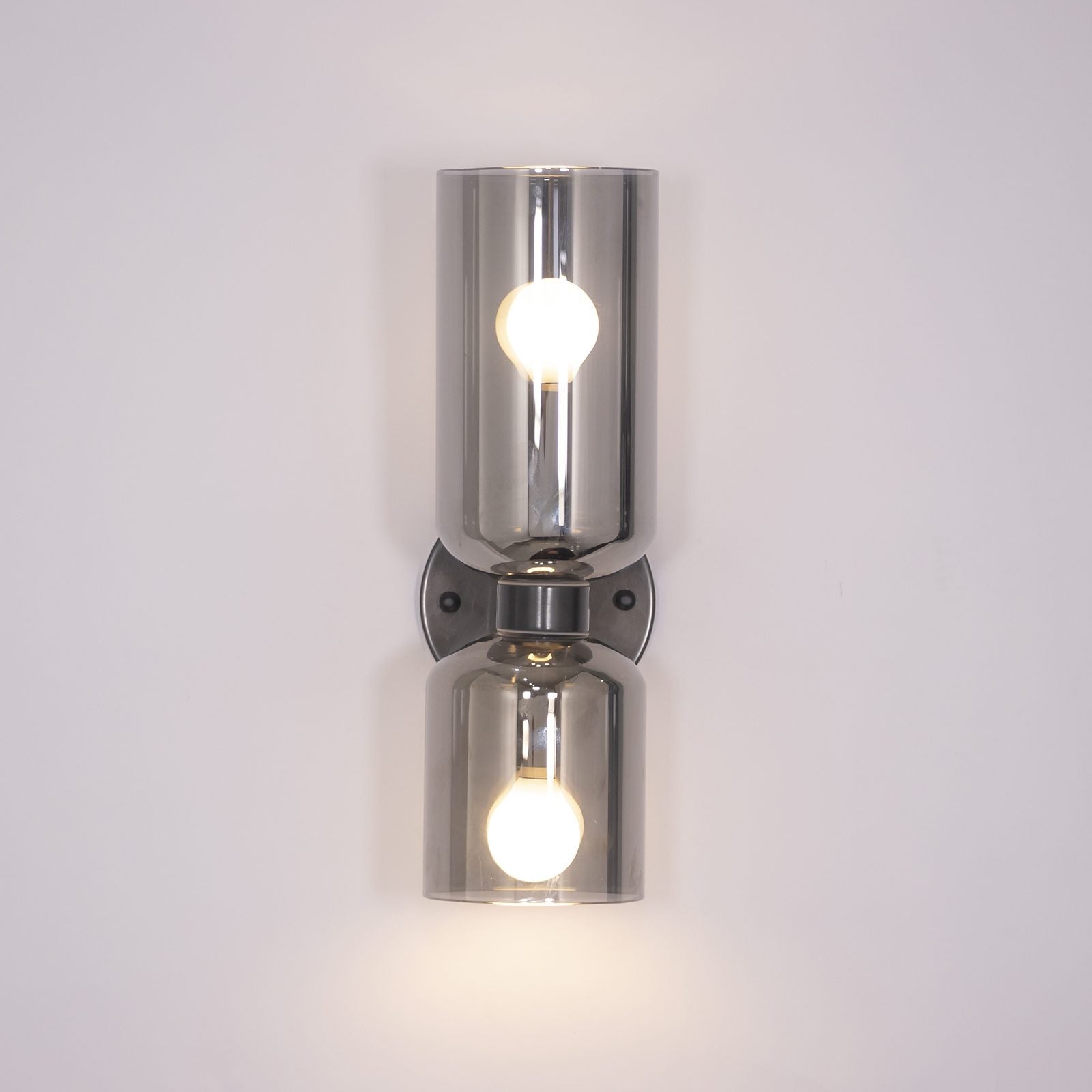 Chime Modern Minimalist Brass Glass Wall Lamp - Lamp Copper