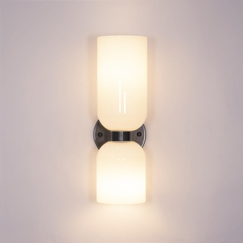 Chime Modern Minimalist Brass Glass Wall Lamp - Lamp Copper