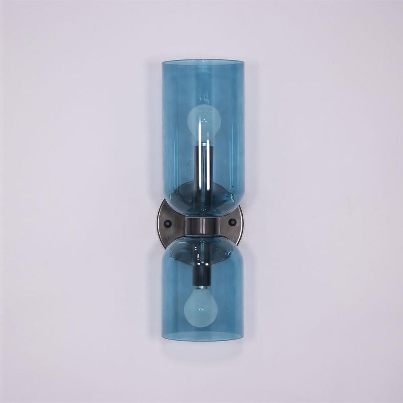 Chime Modern Minimalist Brass Glass Wall Lamp - Lamp Copper