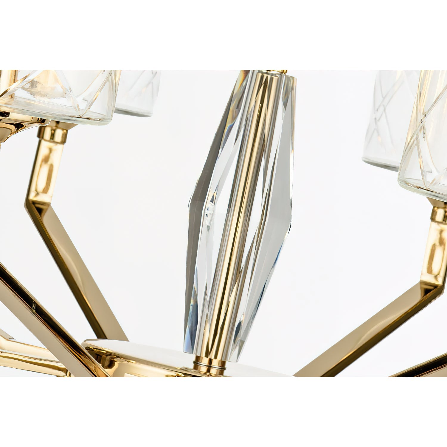 Dew Postmodern Luxury Brass Glass Chandelier - Lamp Copper