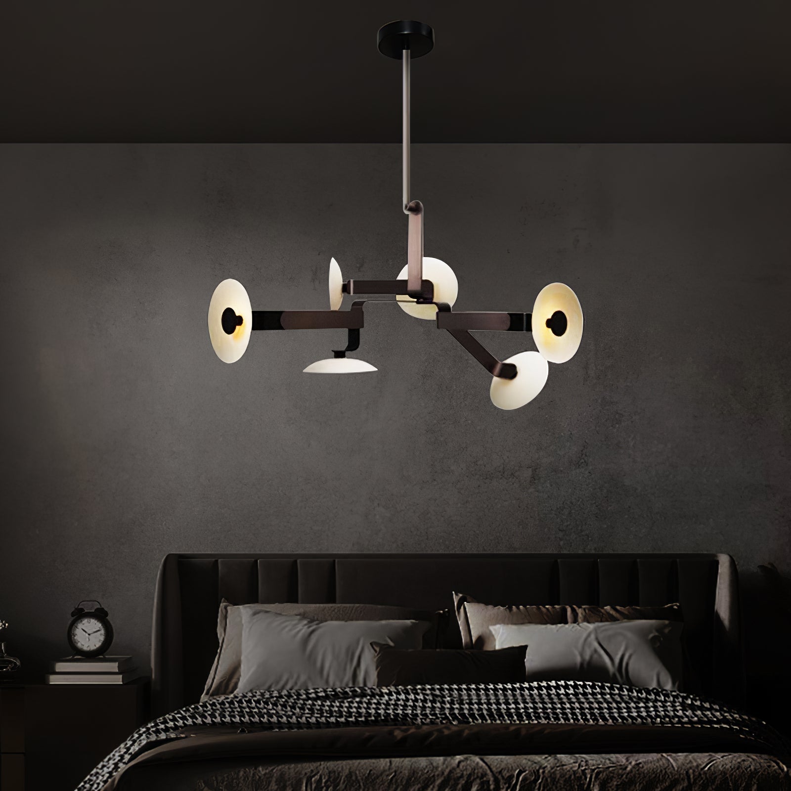 Jade Individual Creativity Brown Metal Chandelier - Lamp Copper