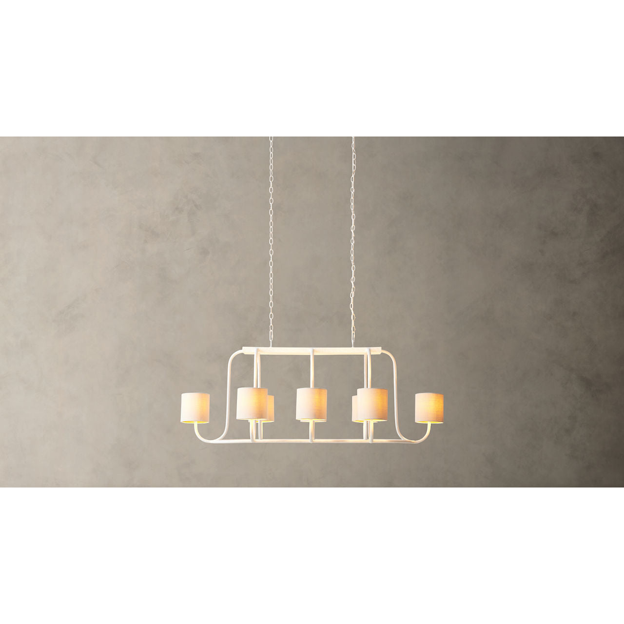 Lithe Vintage Industrial Brass Metal Fabric Chandelier - Lamp Copper
