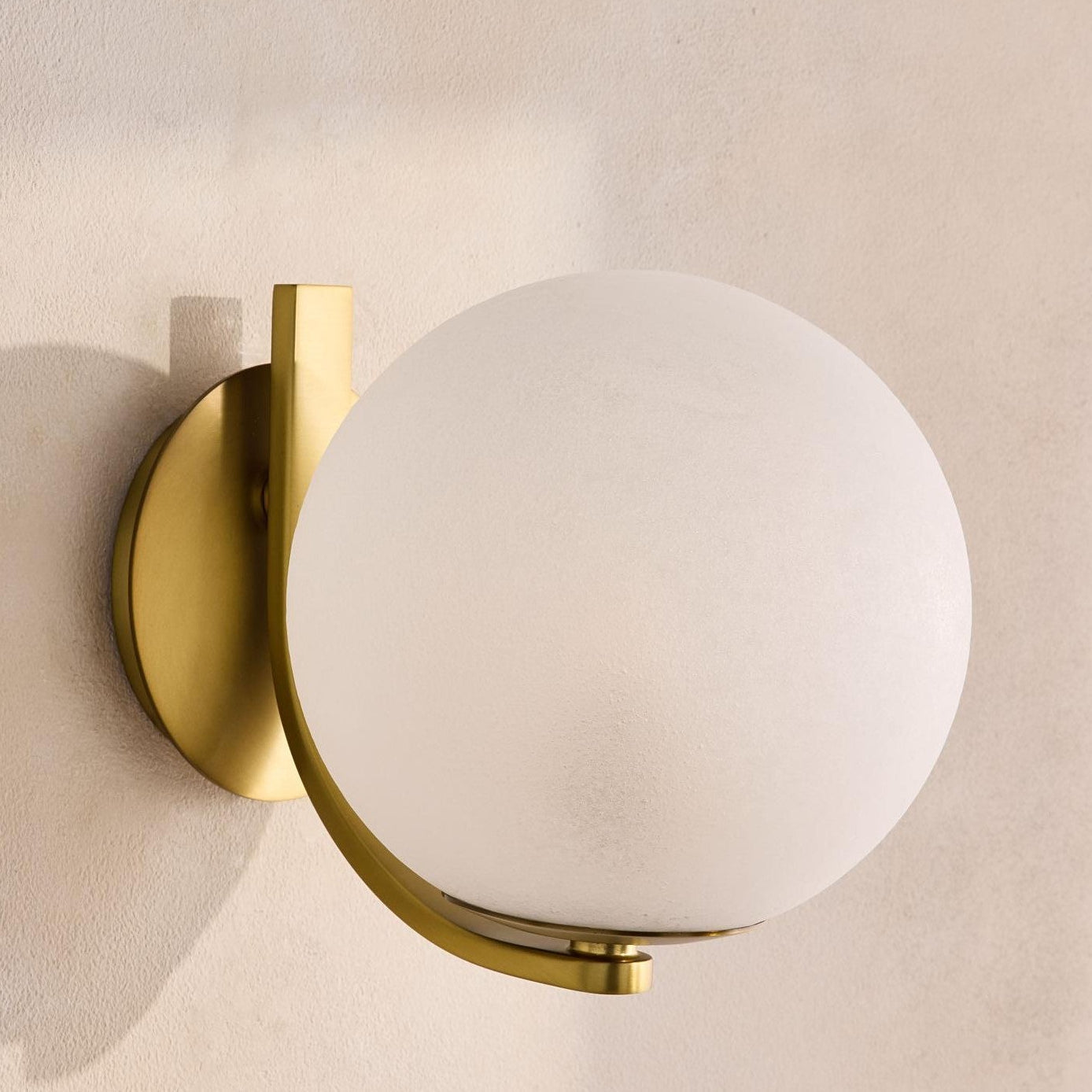 Cora Wall Light. Salt Blasted