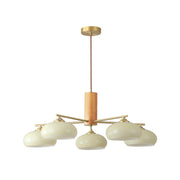 Nova Natural Persimmon Metal Glass Chandelier - Lamp Copper