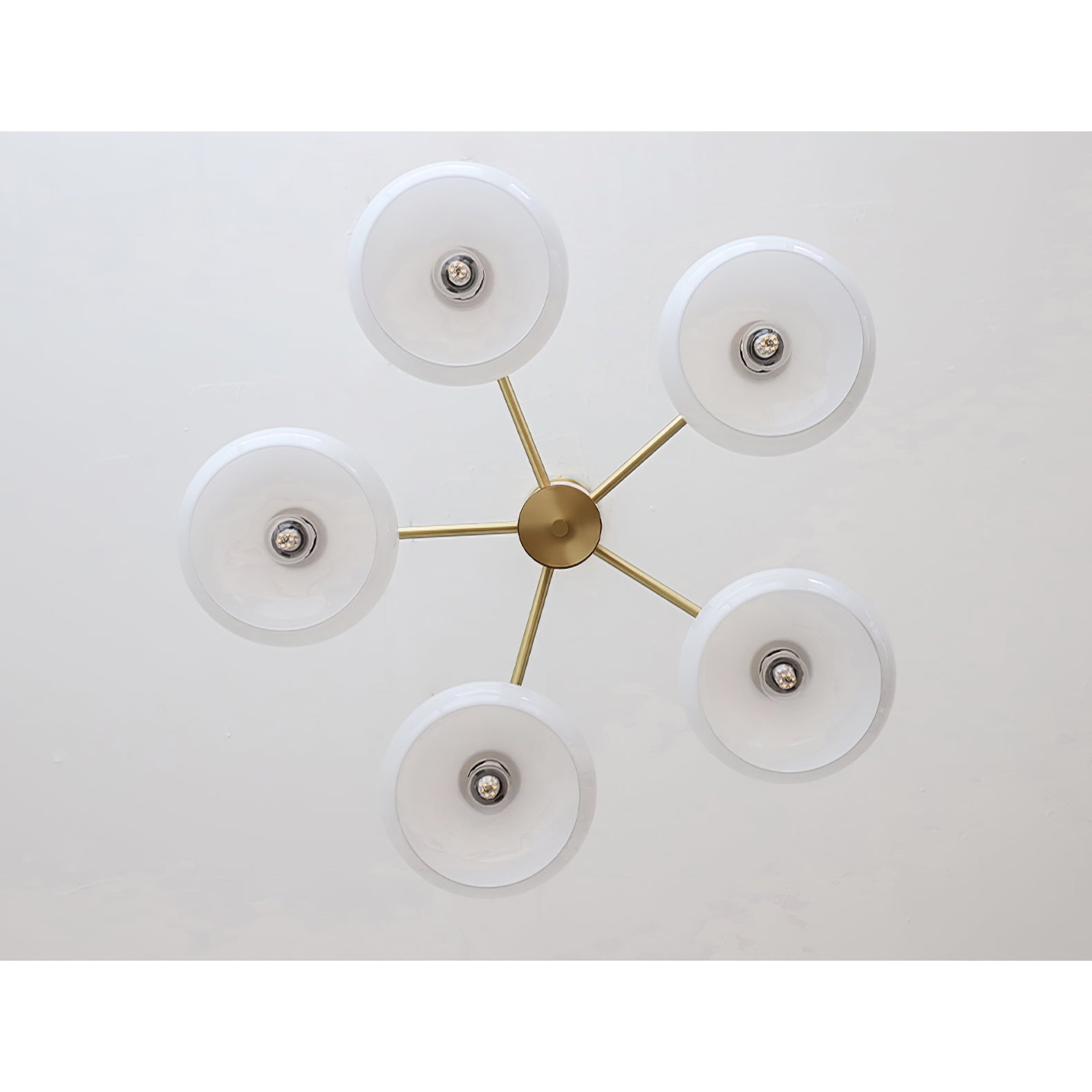Nova Natural Persimmon Metal Glass Chandelier - Lamp Copper