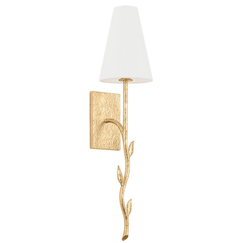 Petal Individual Creativity Brass Fabric Wall Lamp - Lamp Copper