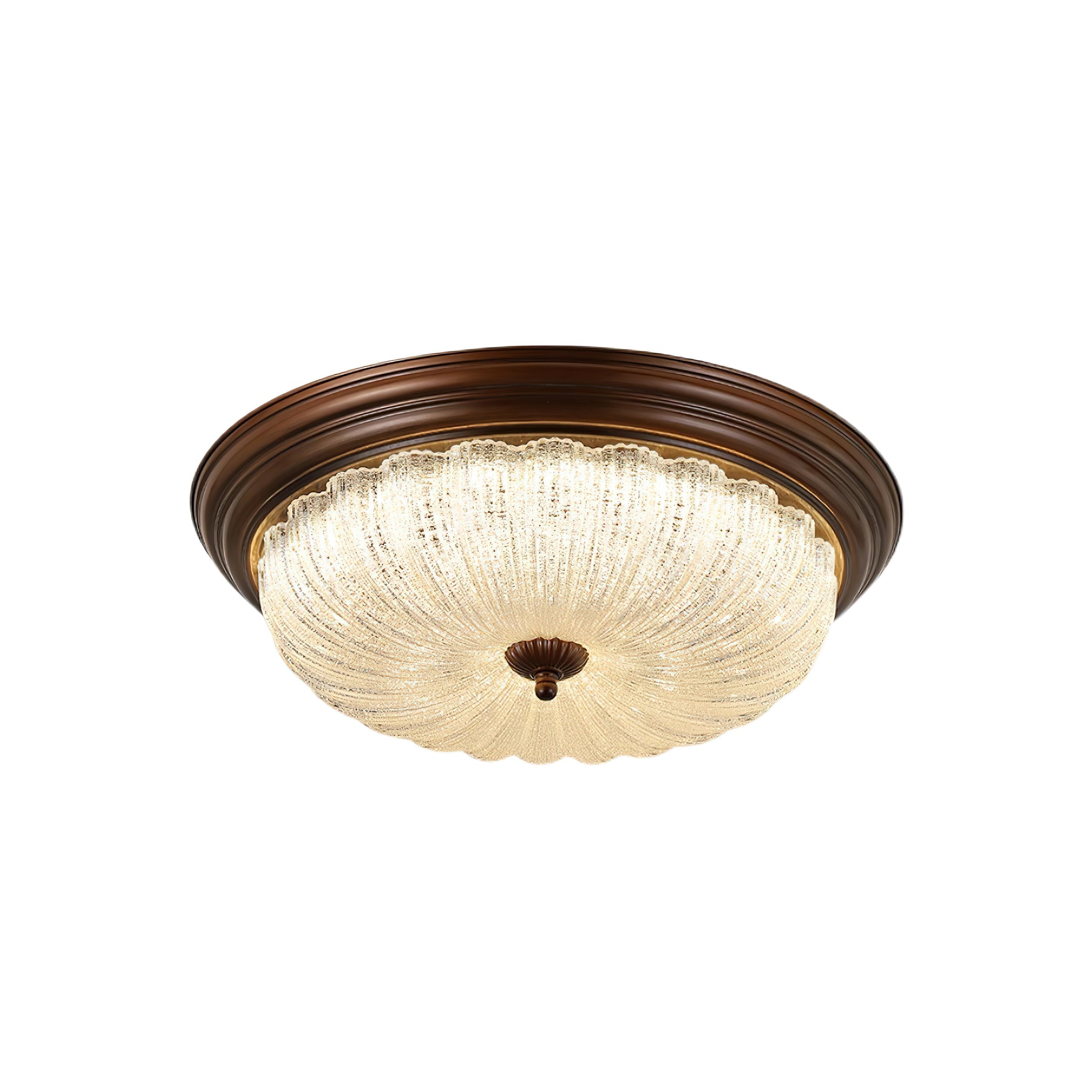 Arraeion Modern Minimalist Metal Glass Ceiling Lamp - Lamp Copper