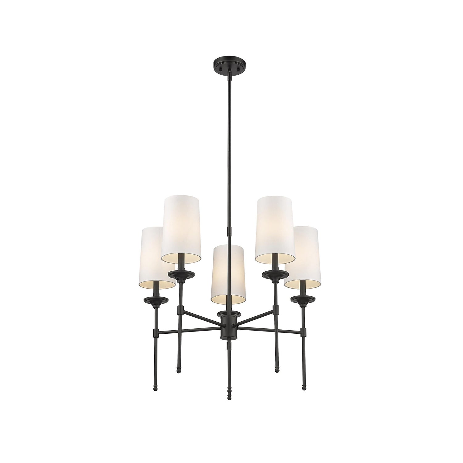 Armiriel Vintage Industrial Brass Fabric Chandelier - Lamp Copper