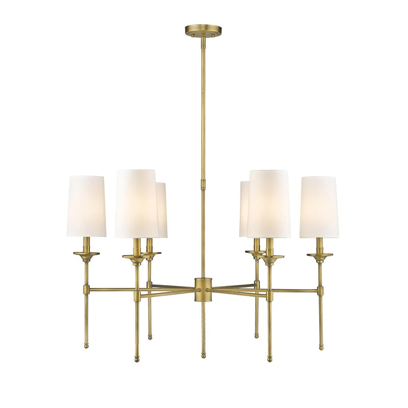 Armiriel Vintage Industrial Brass Fabric Chandelier - Lamp Copper