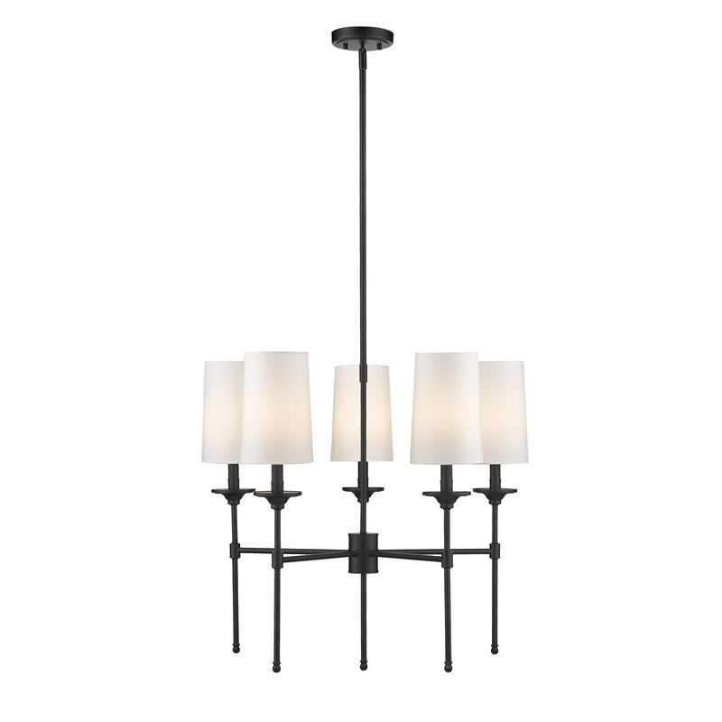 Armiriel Vintage Industrial Brass Fabric Chandelier - Lamp Copper