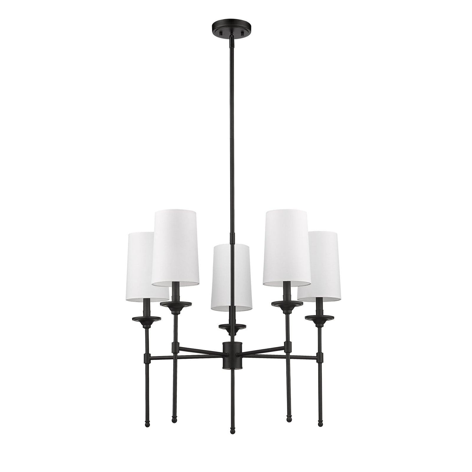Armiriel Vintage Industrial Brass Fabric Chandelier - Lamp Copper