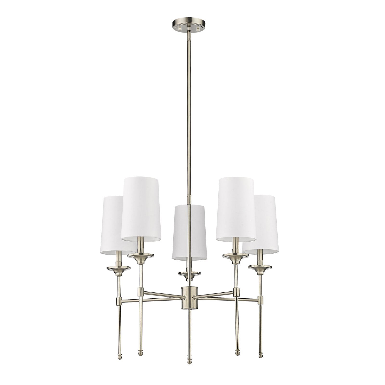 Armiriel Vintage Industrial Brass Fabric Chandelier - Lamp Copper