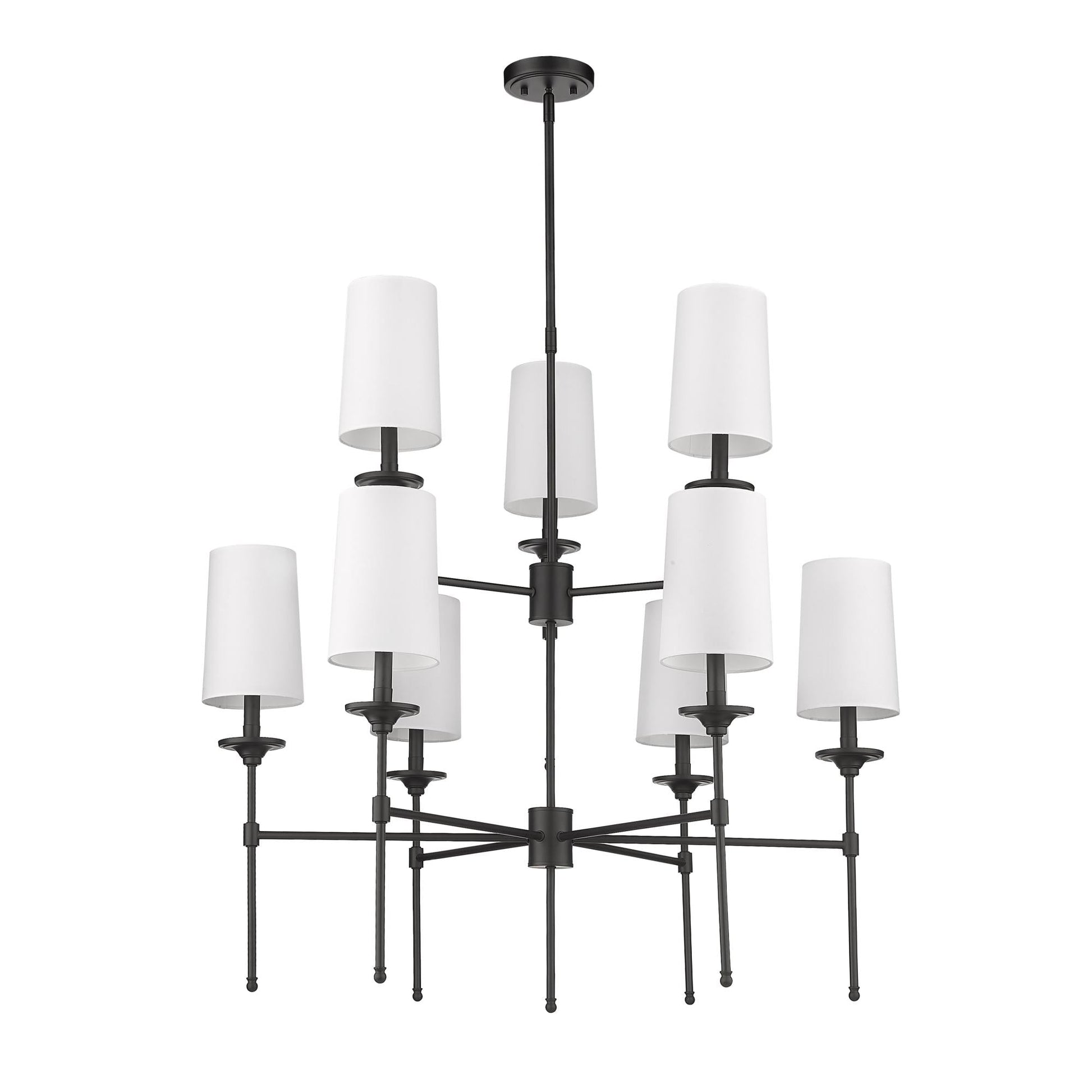 Armiriel Vintage Industrial Brass Fabric Chandelier - Lamp Copper
