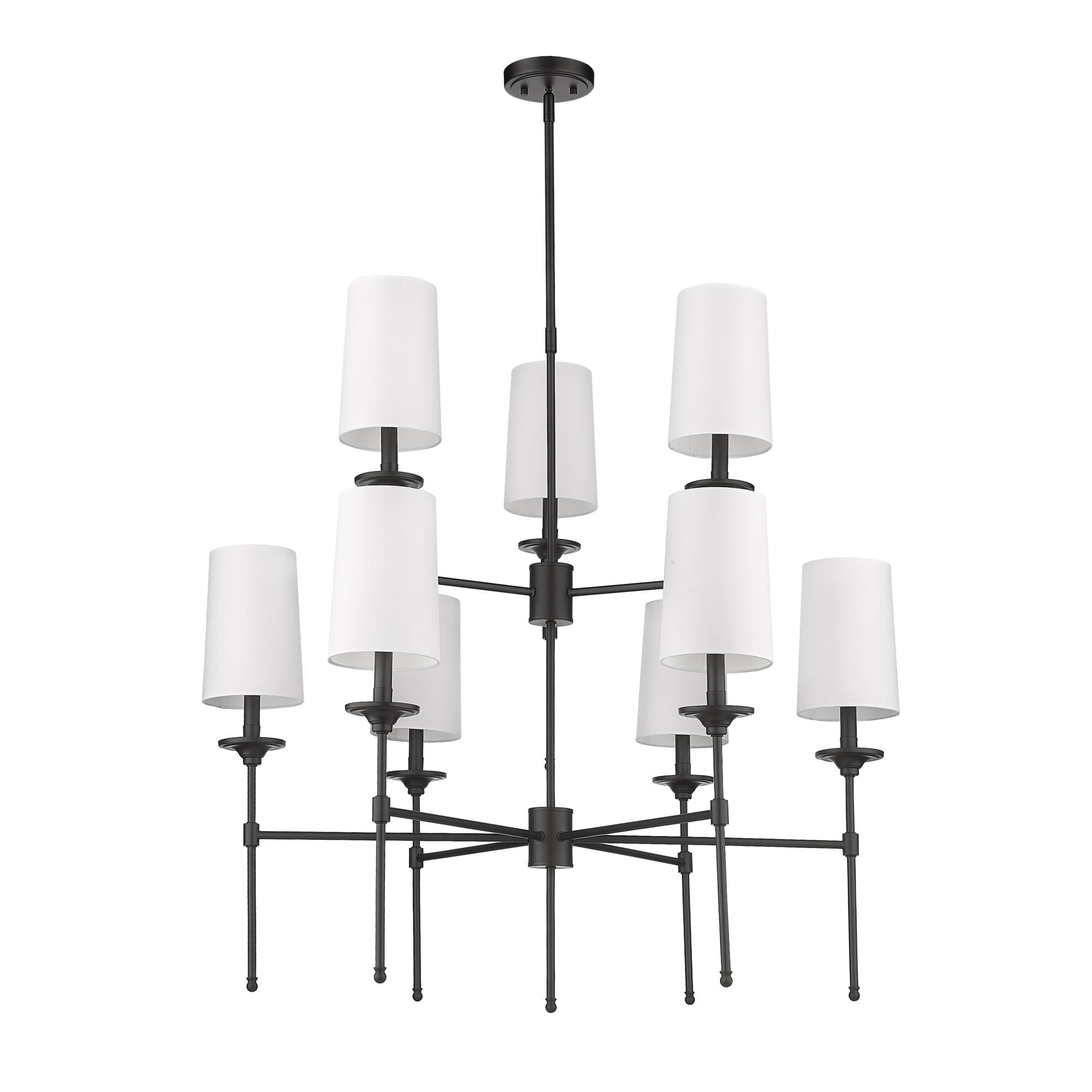 Armiriel Vintage Industrial Brass Fabric Chandelier - Lamp Copper