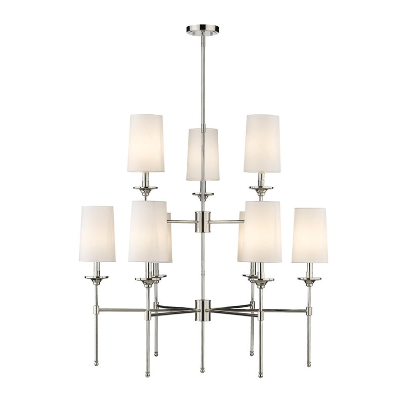 Armiriel Vintage Industrial Brass Fabric Chandelier - Lamp Copper