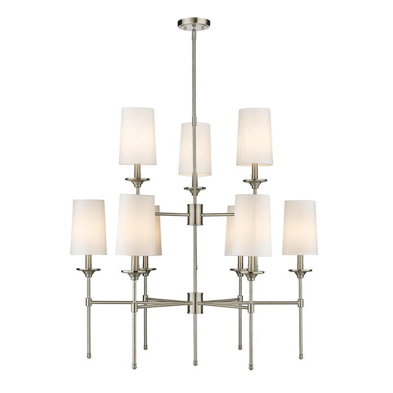 Armiriel Vintage Industrial Brass Fabric Chandelier - Lamp Copper