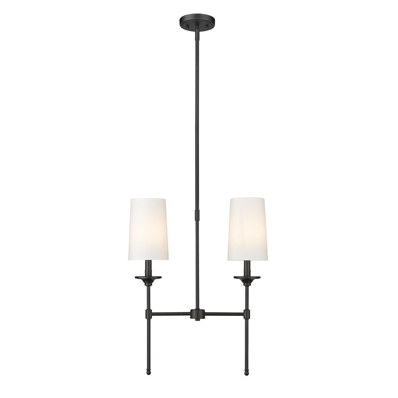Verinyra Vintage Industrial Linear Brass Fabric Chandelier - Lamp Copper