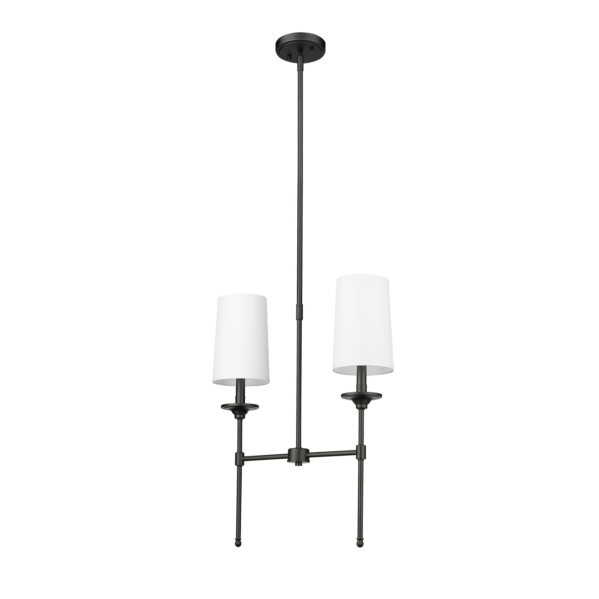 Verinyra Vintage Industrial Linear Brass Fabric Chandelier - Lamp Copper