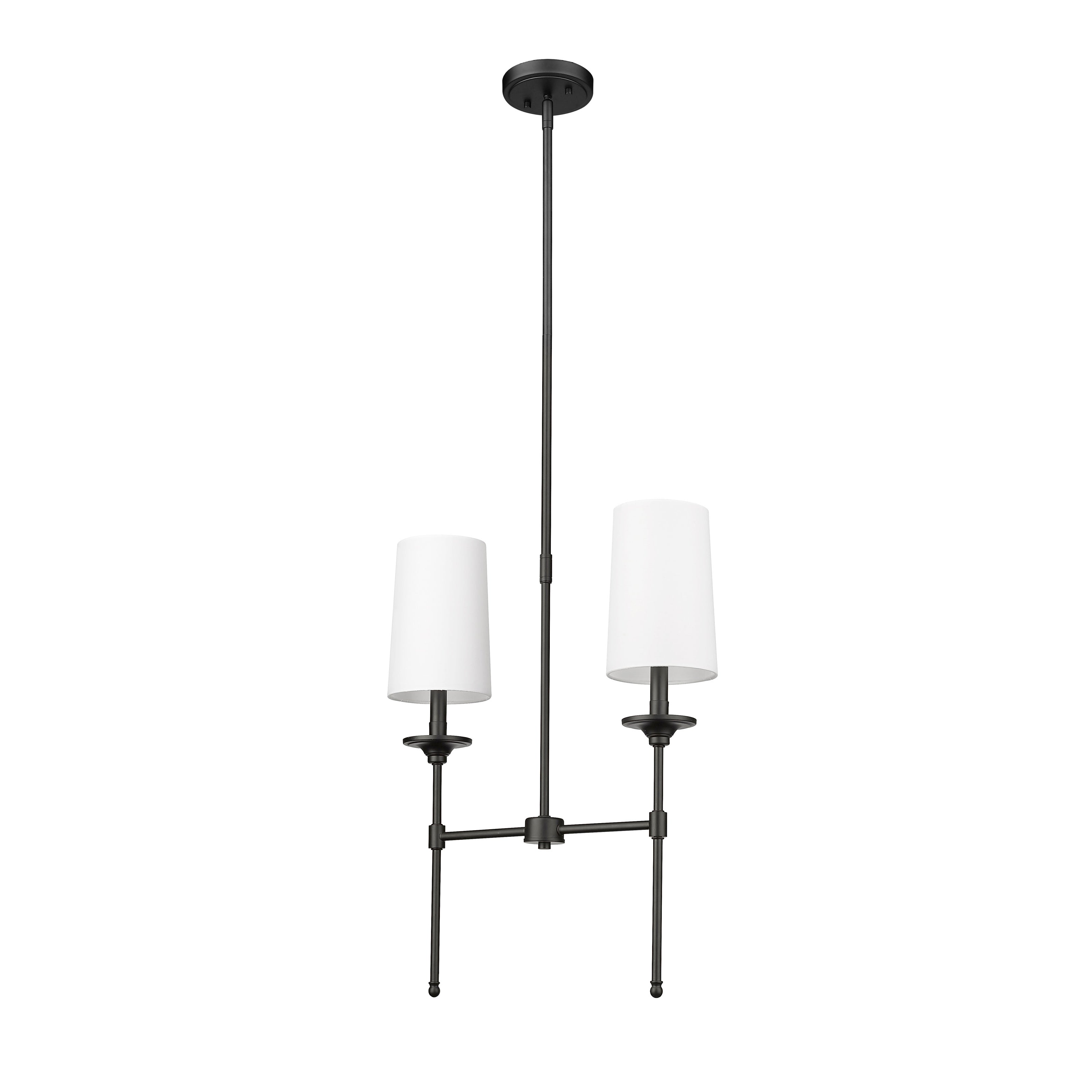 Verinyra Vintage Industrial Linear Brass Fabric Chandelier - Lamp Copper
