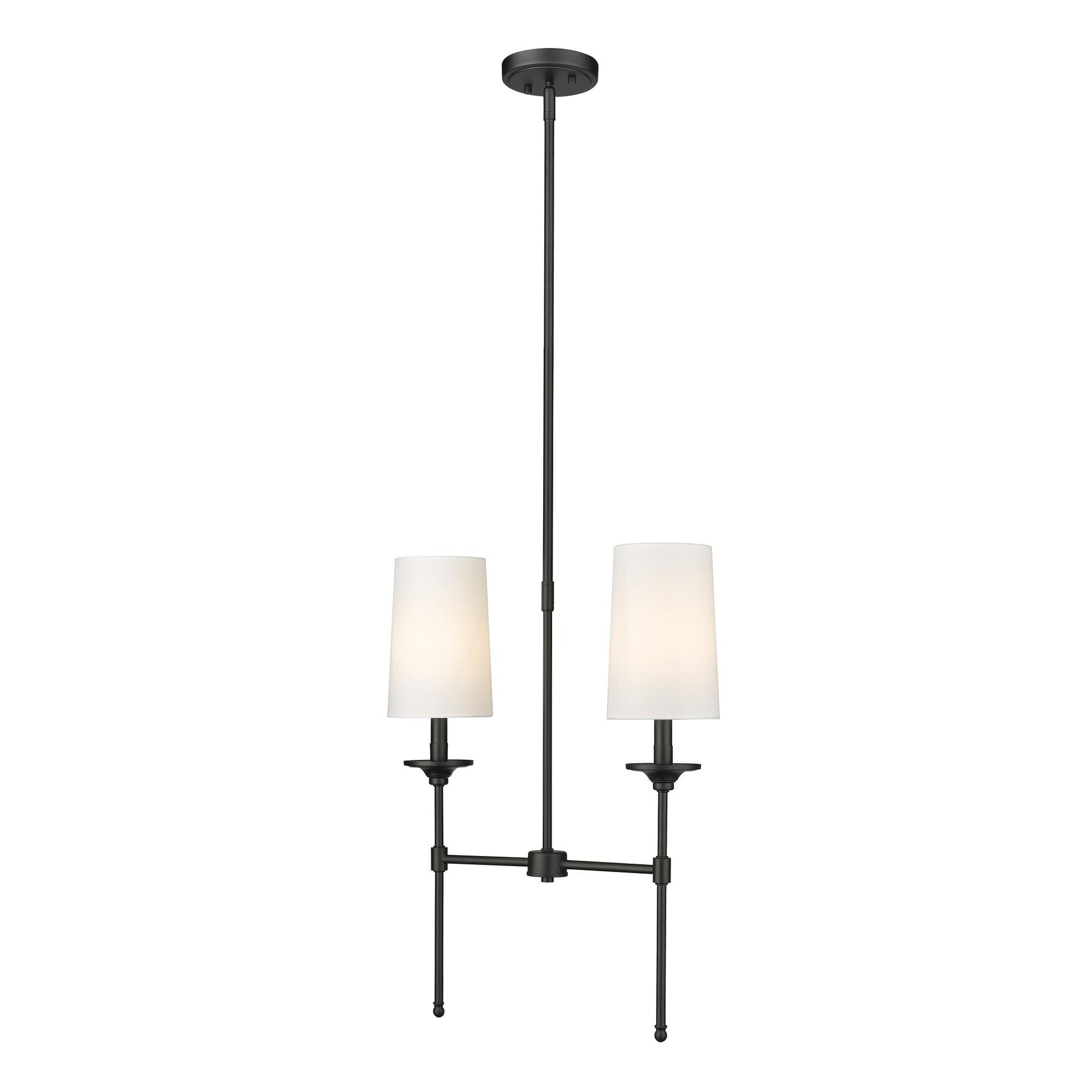 Verinyra Vintage Industrial Linear Brass Fabric Chandelier - Lamp Copper