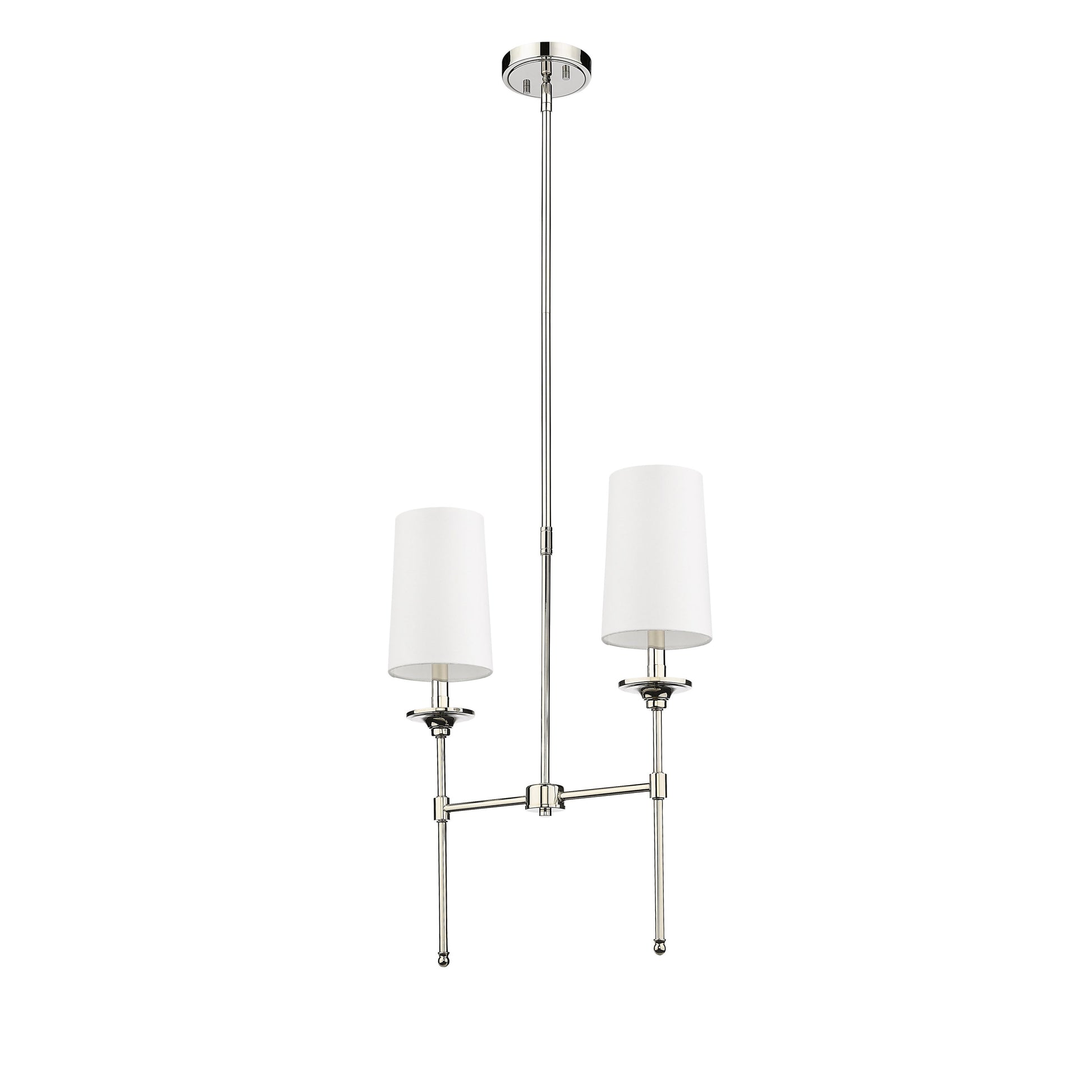 Verinyra Vintage Industrial Linear Brass Fabric Chandelier - Lamp Copper