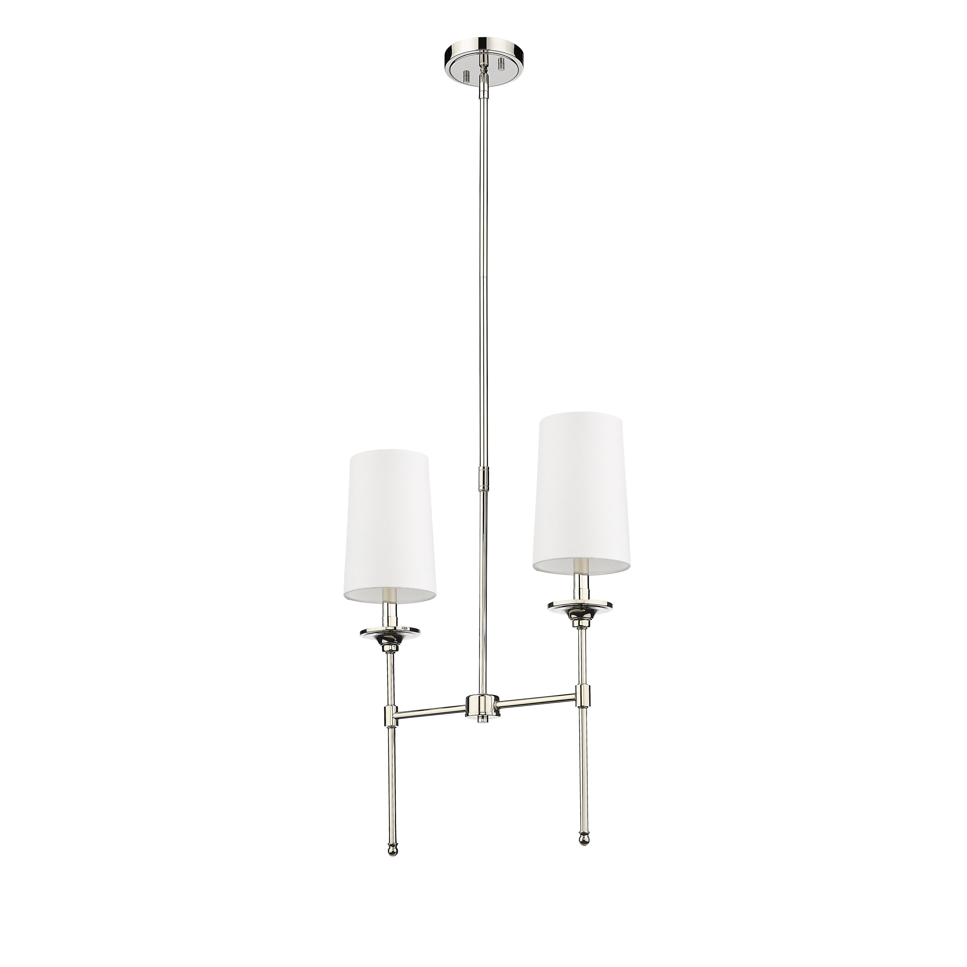 Verinyra Vintage Industrial Linear Brass Fabric Chandelier - Lamp Copper