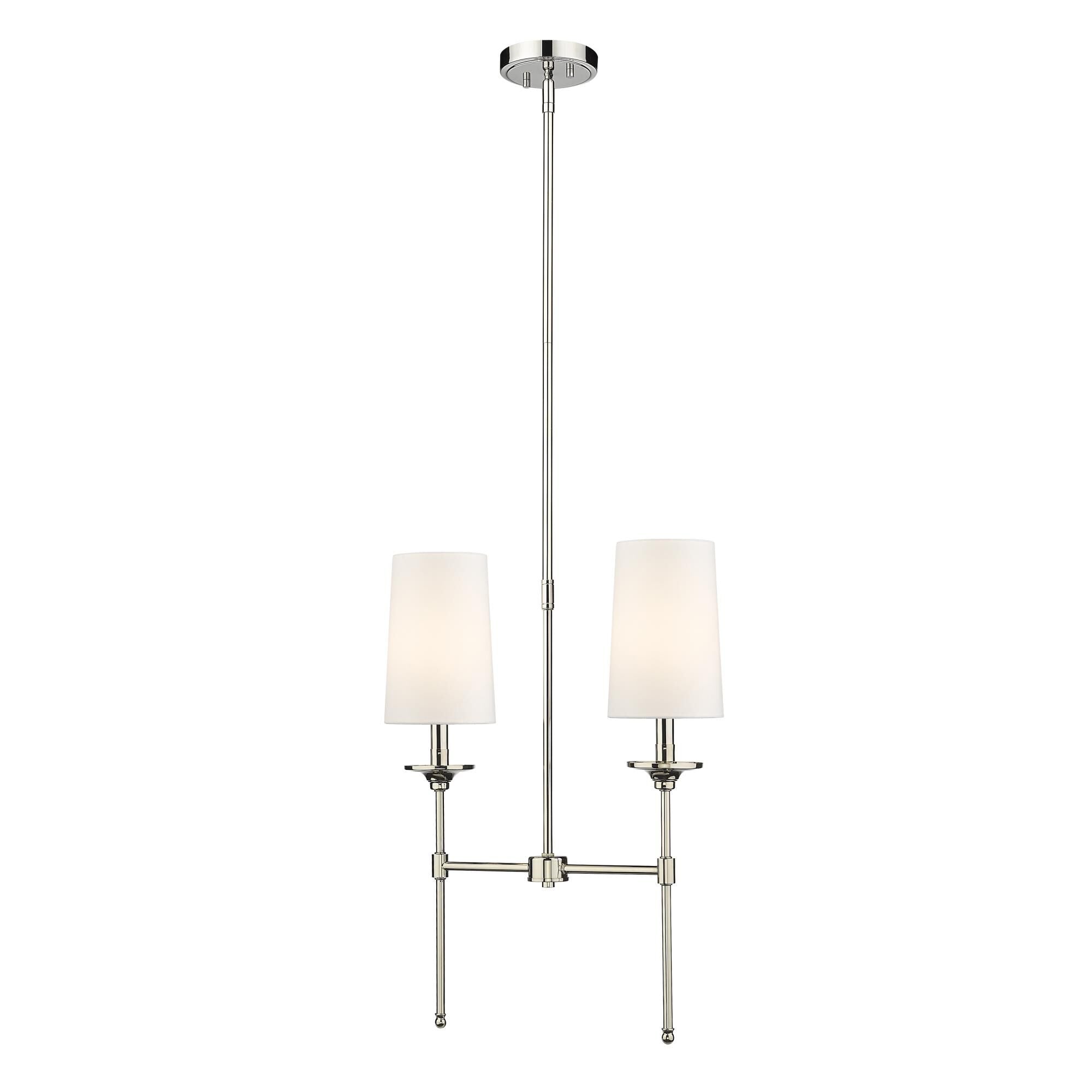 Verinyra Vintage Industrial Linear Brass Fabric Chandelier - Lamp Copper