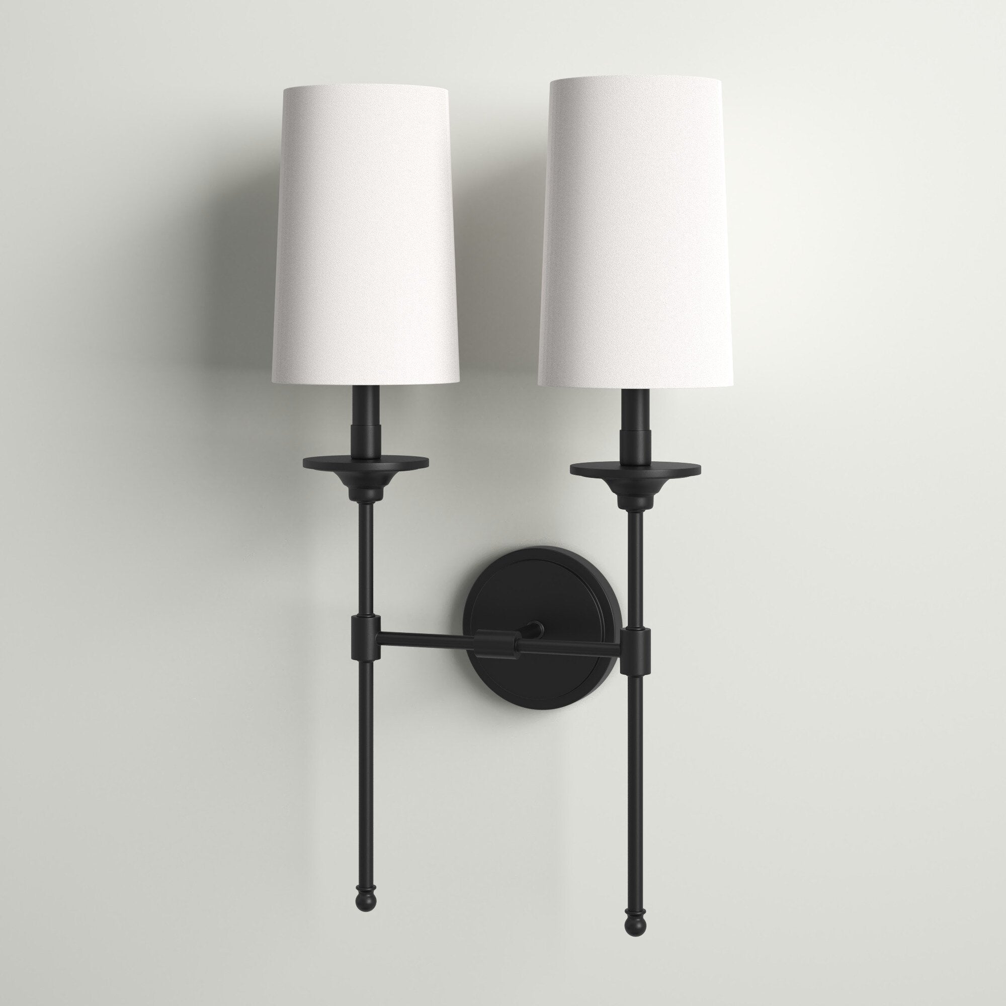 Esileth Vintage Industrial Brass Fabric Wall Lamp