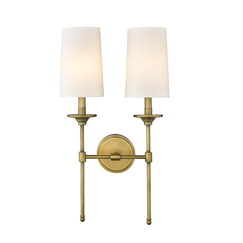 Esileth Vintage Industrial Brass Fabric Wall Lamp - Lamp Copper