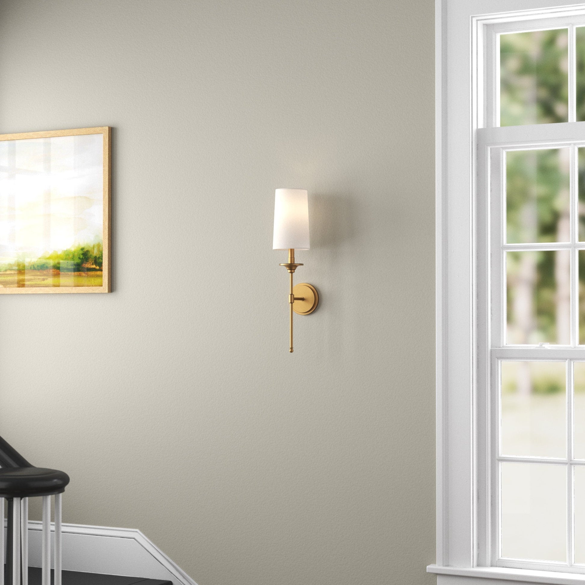 Esileth Vintage Industrial Brass Fabric Wall Lamp - Lamp Copper
