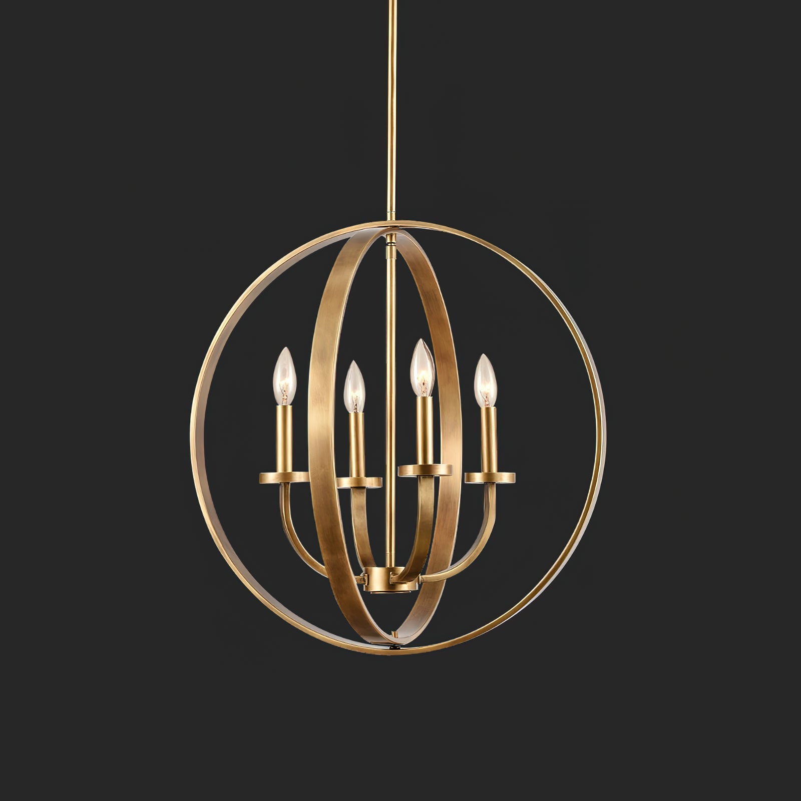 Icarila Vintage Industrial Brass Metal Pendant Light - Lamp Copper