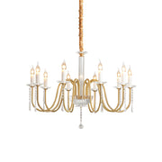 Ilphaara Postmodern Luxury Brass Crystal Chandelier - Lamp Copper