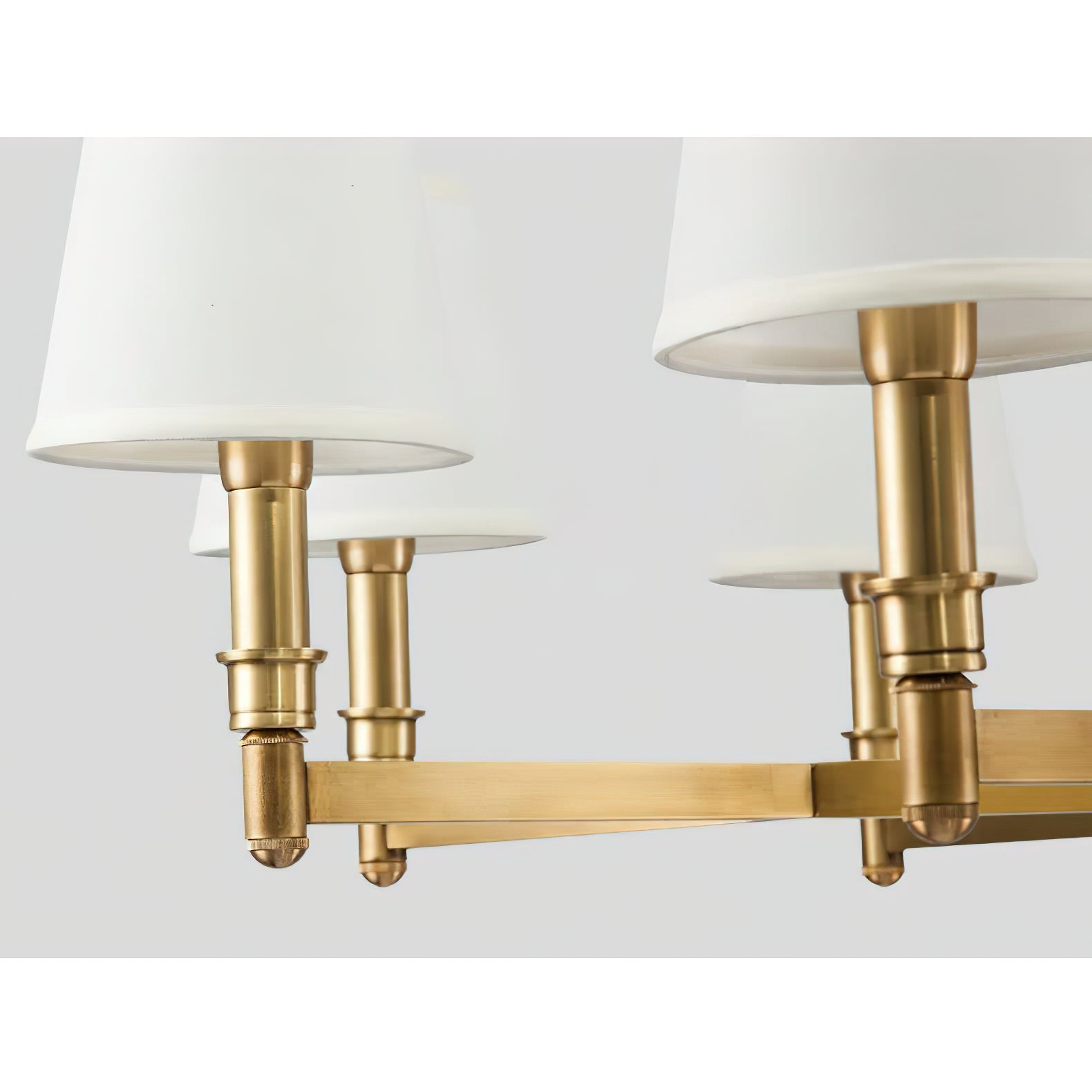 Vadoryra Postmodern Luxury Brass Fabric Chandelier - Lamp Copper