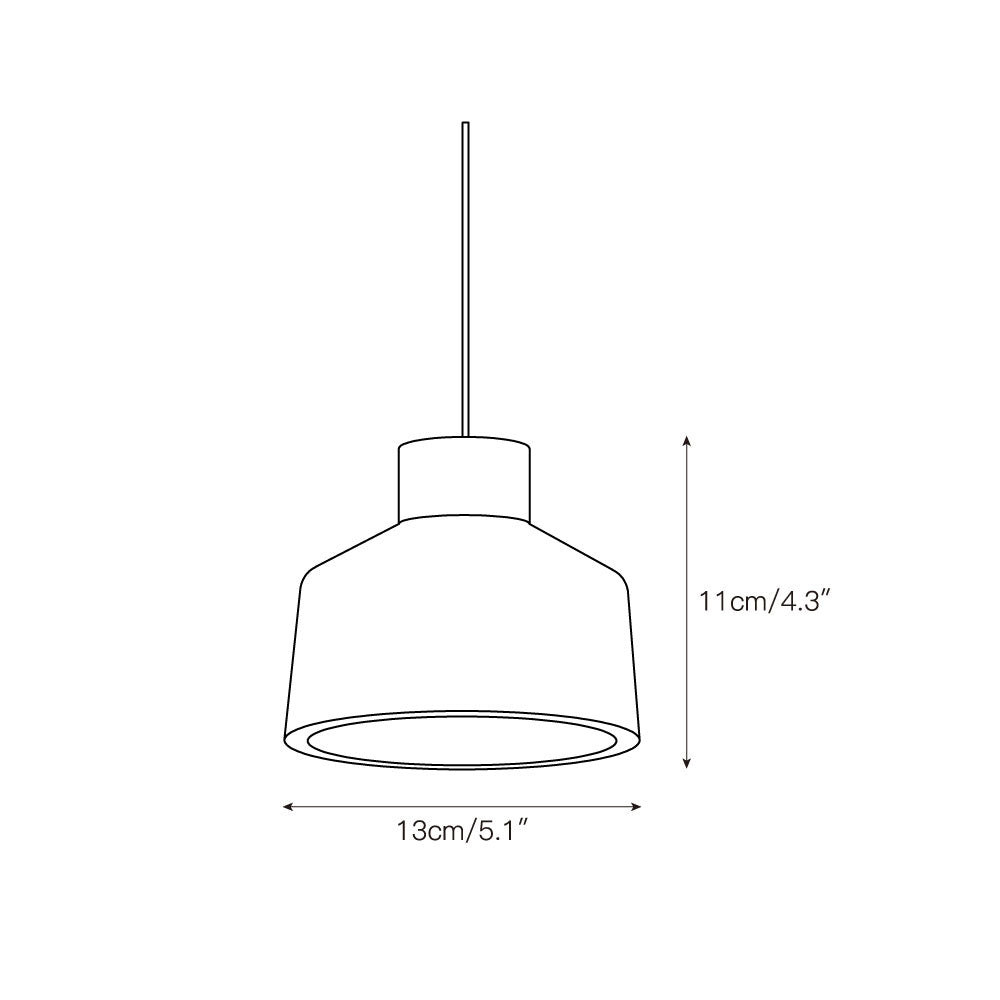 Aursore Modern Minimalist Alabaster Pendant Lamp - Lamp Copper