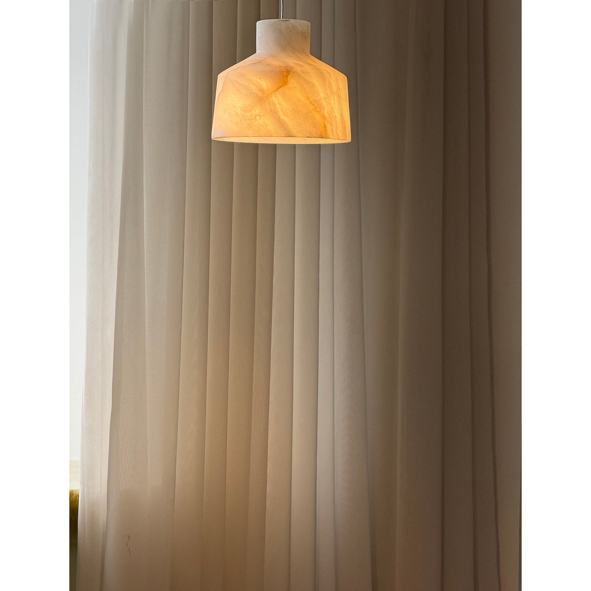 Aursore Modern Minimalist Alabaster Pendant Lamp - Lamp Copper
