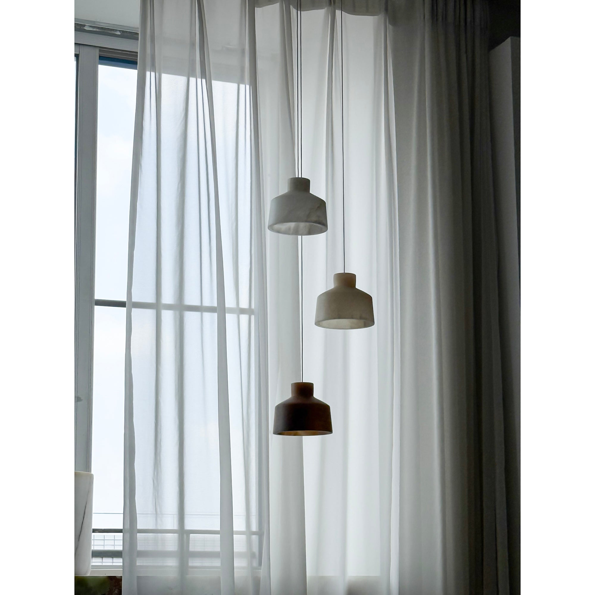 Aursore Modern Minimalist Alabaster Pendant Lamp - Lamp Copper