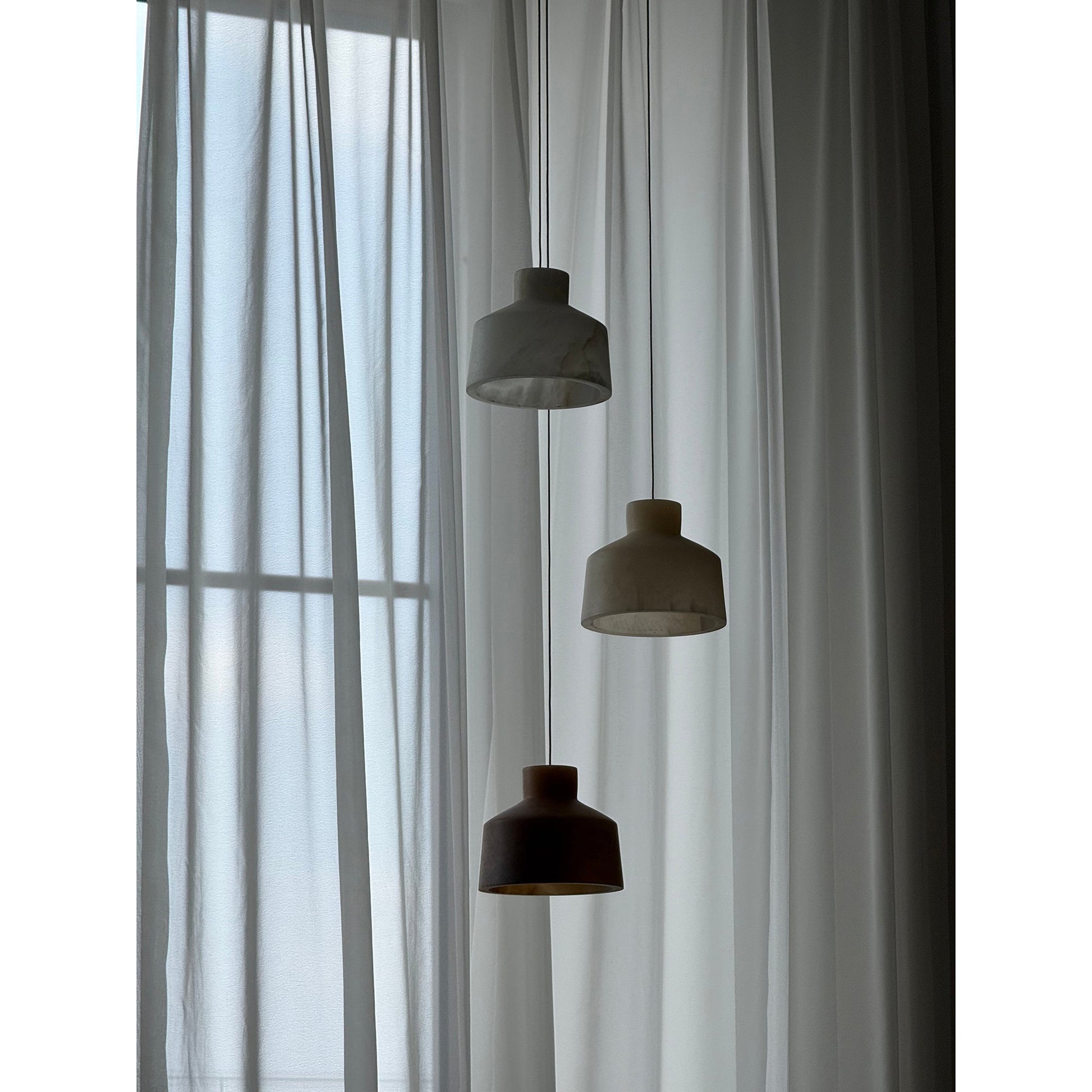 Aursore Modern Minimalist Alabaster Pendant Lamp - Lamp Copper