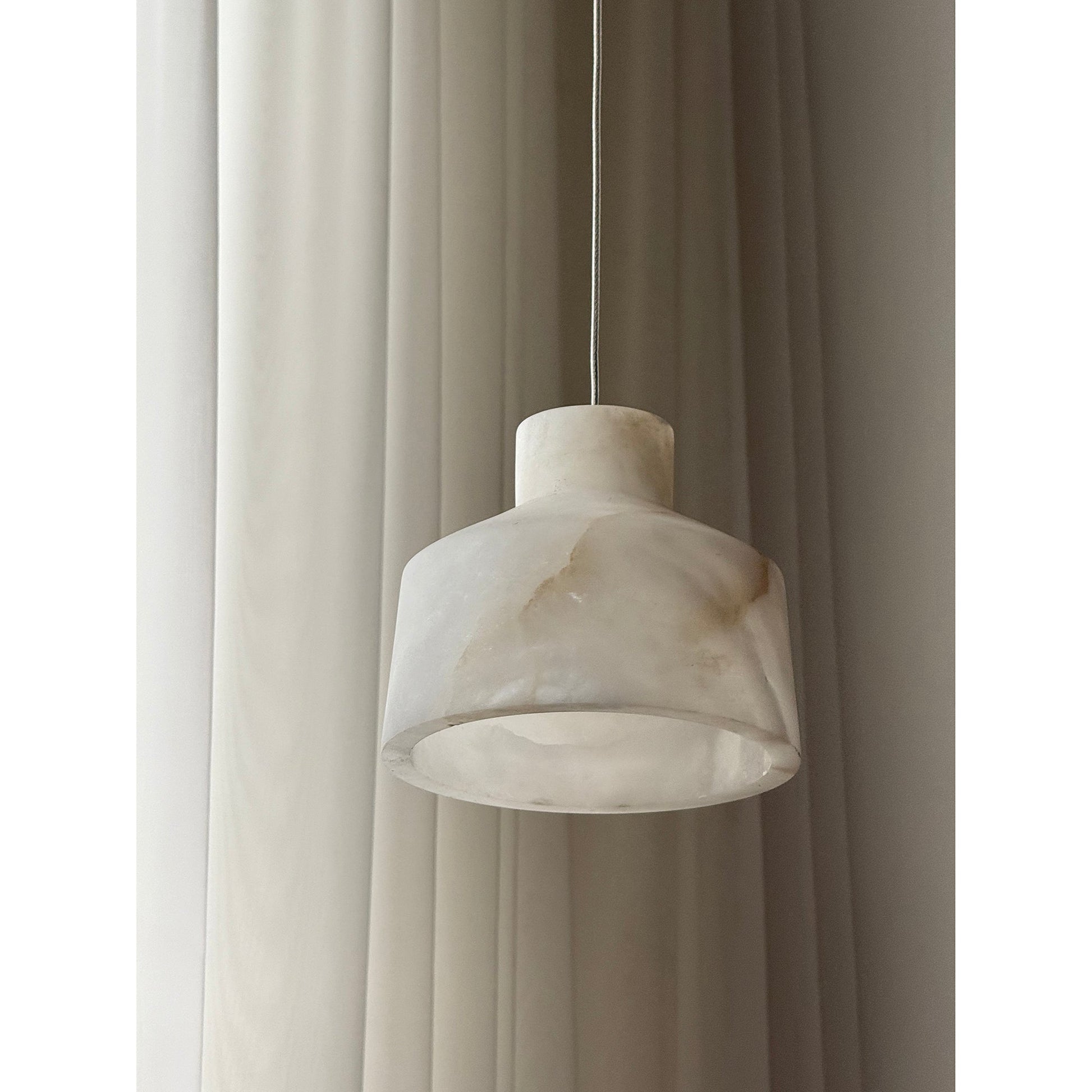 Aursore Modern Minimalist Alabaster Pendant Lamp - Lamp Copper