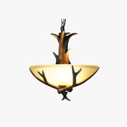 Silva Retro LED Pendant Light Wood Glass Dining Room/Living Room - Letslighting