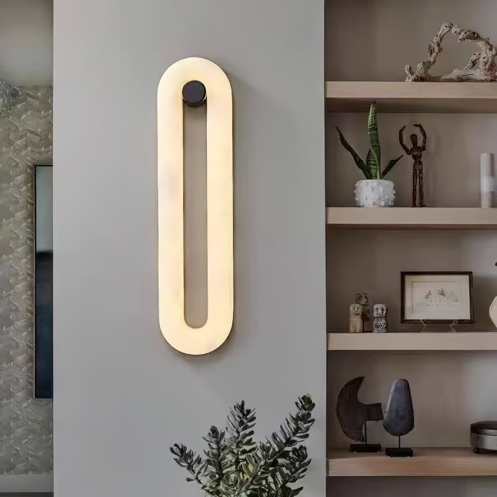 Mydorel Modern Minimalist Brass Alabaster Wall Lamp - Lamp Copper