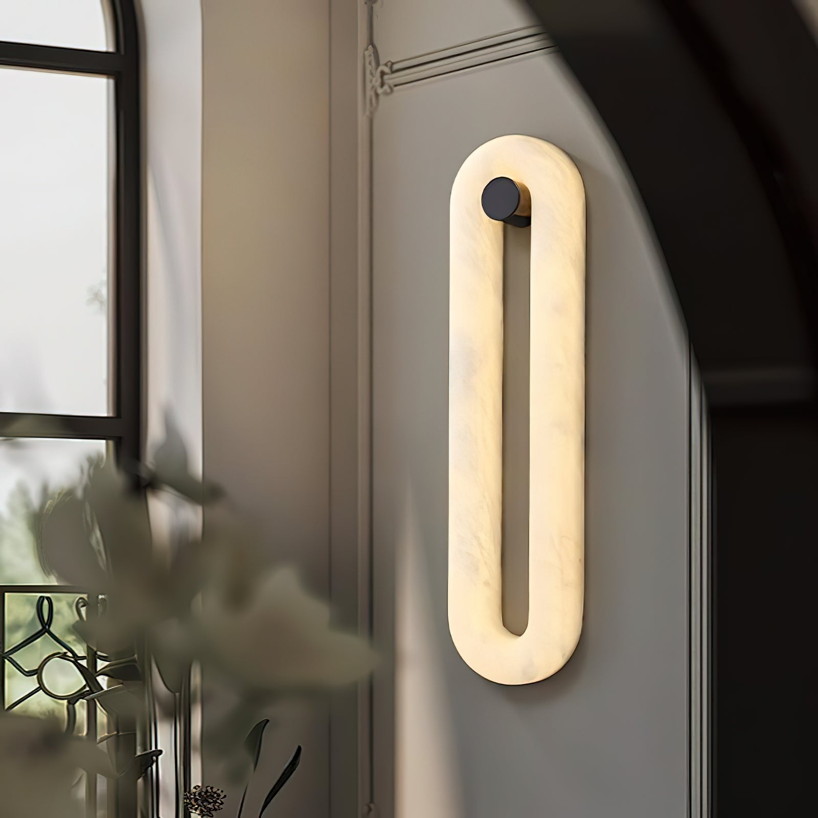 Mydorel Modern Minimalist Brass Alabaster Wall Lamp - Lamp Copper