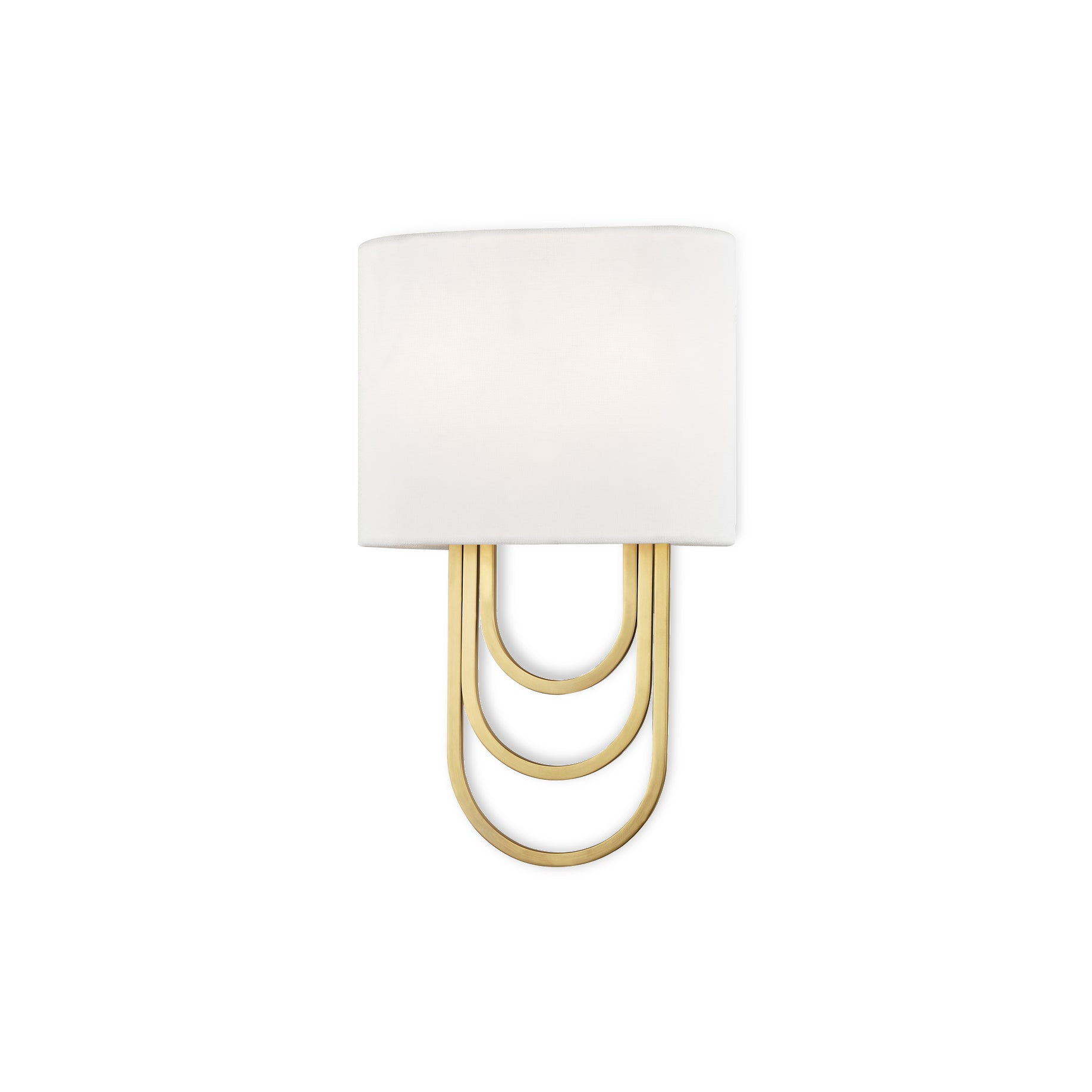 Evelaris Modern Minimalist Brass Fabric Wall Lamp - Lamp Copper