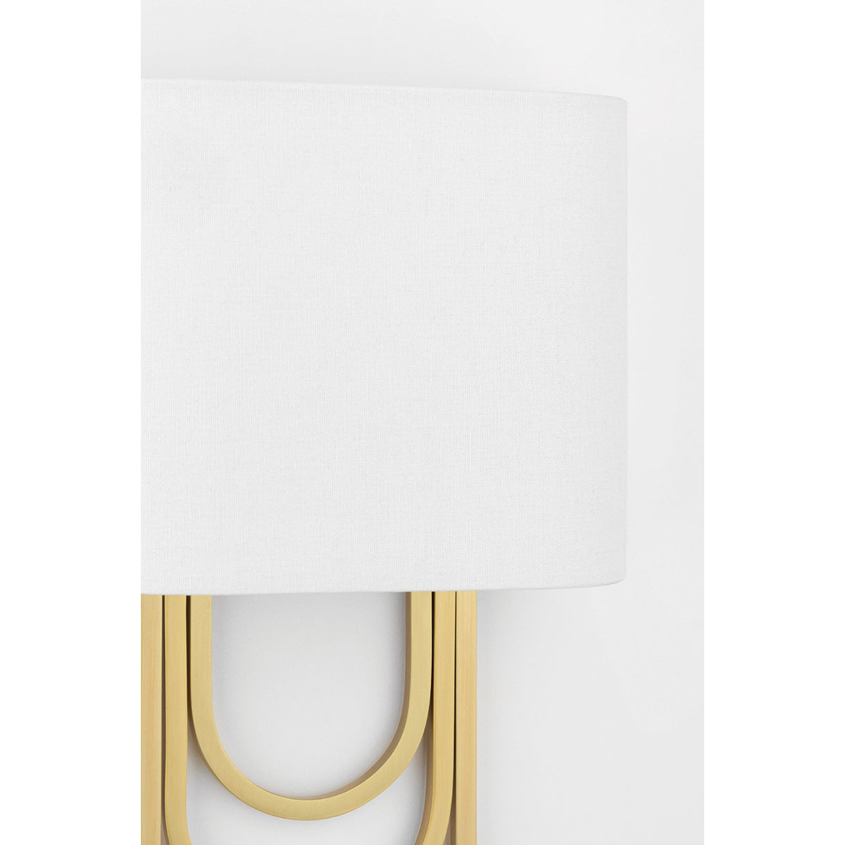 Evelaris Modern Minimalist Brass Fabric Wall Lamp - Lamp Copper