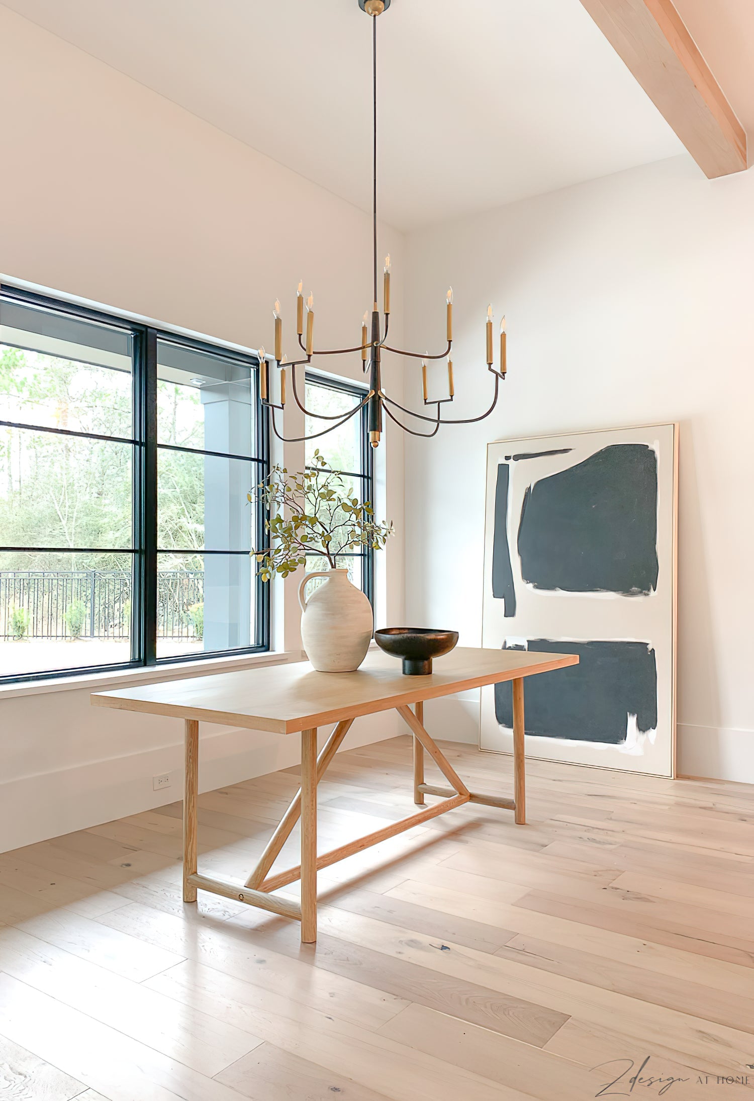 Lyshae Vintage Industrial Brass Fabric Chandelier - Lamp Copper